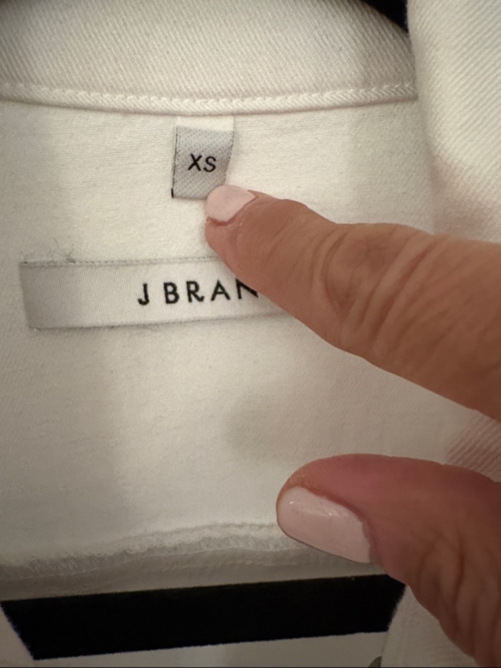 J Brand White Cropped Denim Jacket - Picture 2 of 5